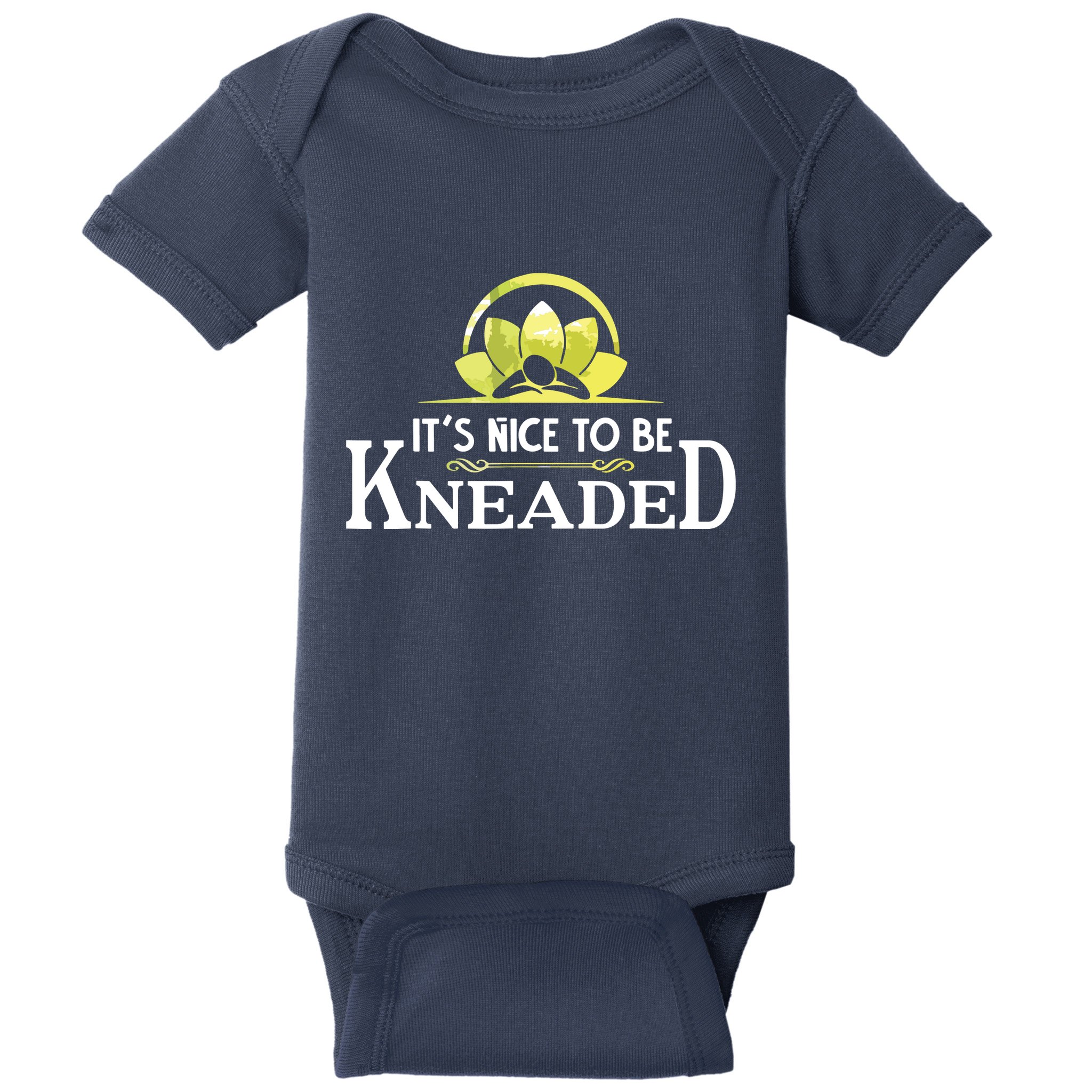 Nice To Be Kneaded Funny Physical Therapy Massage Baby Bodysuit