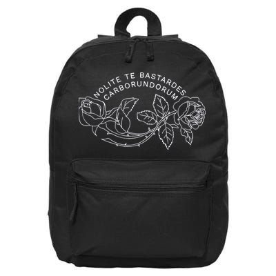 Nolite Te Bastardes Carborundorum 16 in Basic Backpack