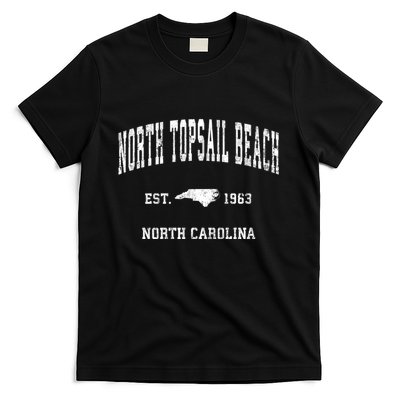 North Topsail Beach North Carolina Nc Vintage Established Athletic T-Shirt