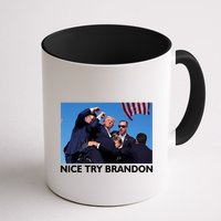 Nice Try Brandon Donald Trump Rally Failed Assassination Mug