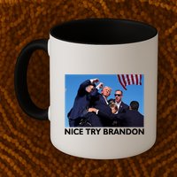 Nice Try Brandon Donald Trump Rally Failed Assassination Mug