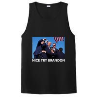 Nice Try Brandon Donald Trump Rally Failed Assassination PosiCharge Competitor Tank