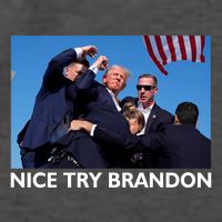 Nice Try Brandon Donald Trump Rally Failed Assassination Vector Backpack