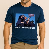 Nice Try Brandon Donald Trump Rally Failed Assassination Performance Shirt