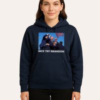 Nice Try Brandon Donald Trump Rally Failed Assassination Hoodie