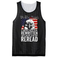 Needs To Be Reread Us Flag Constitution Of The Usa Mesh Reversible Basketball Jersey Tank