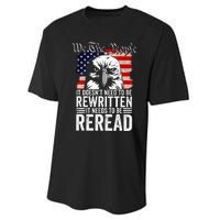 Needs To Be Reread Us Flag Constitution Of The Usa Performance Sprint T-Shirt