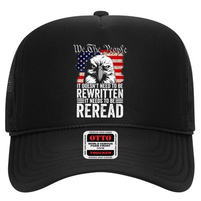 Needs To Be Reread Us Flag Constitution Of The Usa Trucker Hat