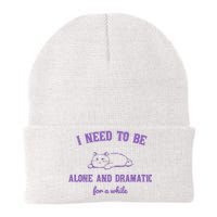 Need To Be Alone And Dramatic For A While Retro Knit Cap Winter Beanie