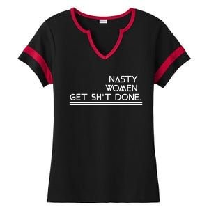 Nasty T Biden Harris 2020 Election Gift Great Gift Ladies Halftime Notch Neck Tee