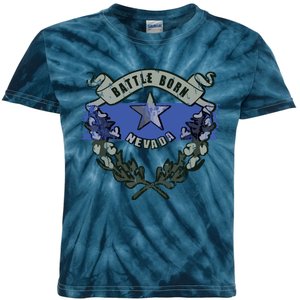 Nevada Thin Blue Line Kids Tie-Dye T-Shirt