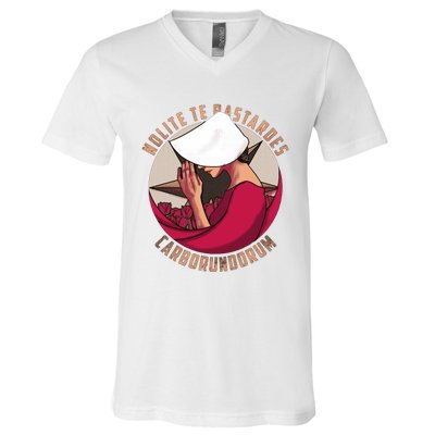 Nolite Te Bastardes Carborundorum V-Neck T-Shirt