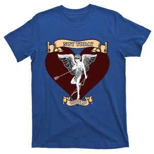 Not Today Cupid Shot With Arrow Tattoo Style Anti Valentine Great Gift T-Shirt