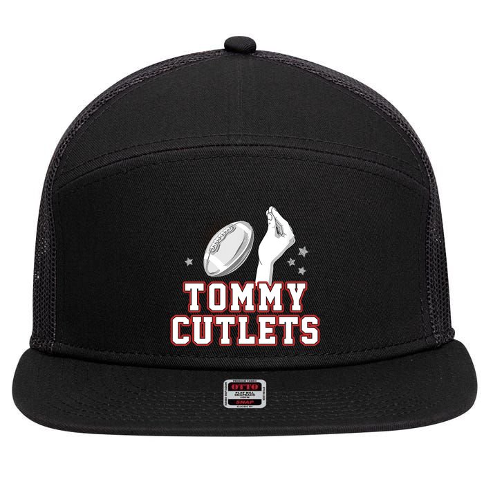 Ny Tommy Cutlets Football 7 Panel Mesh Trucker Snapback Hat