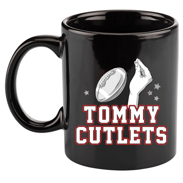 Ny Tommy Cutlets Football 11oz C Handle Ceramic Mug
