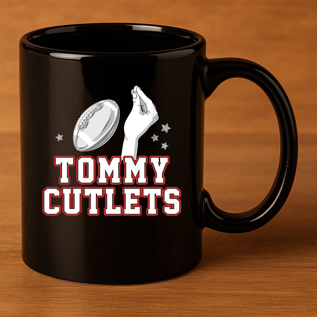 Ny Tommy Cutlets Football 11oz C Handle Ceramic Mug