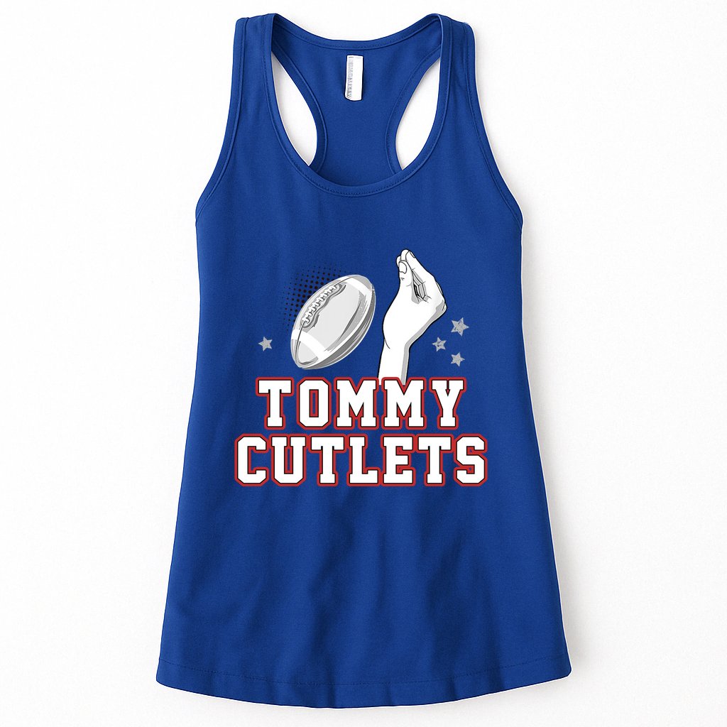 Ny Tommy Cutlets Football Womens Tank Top
