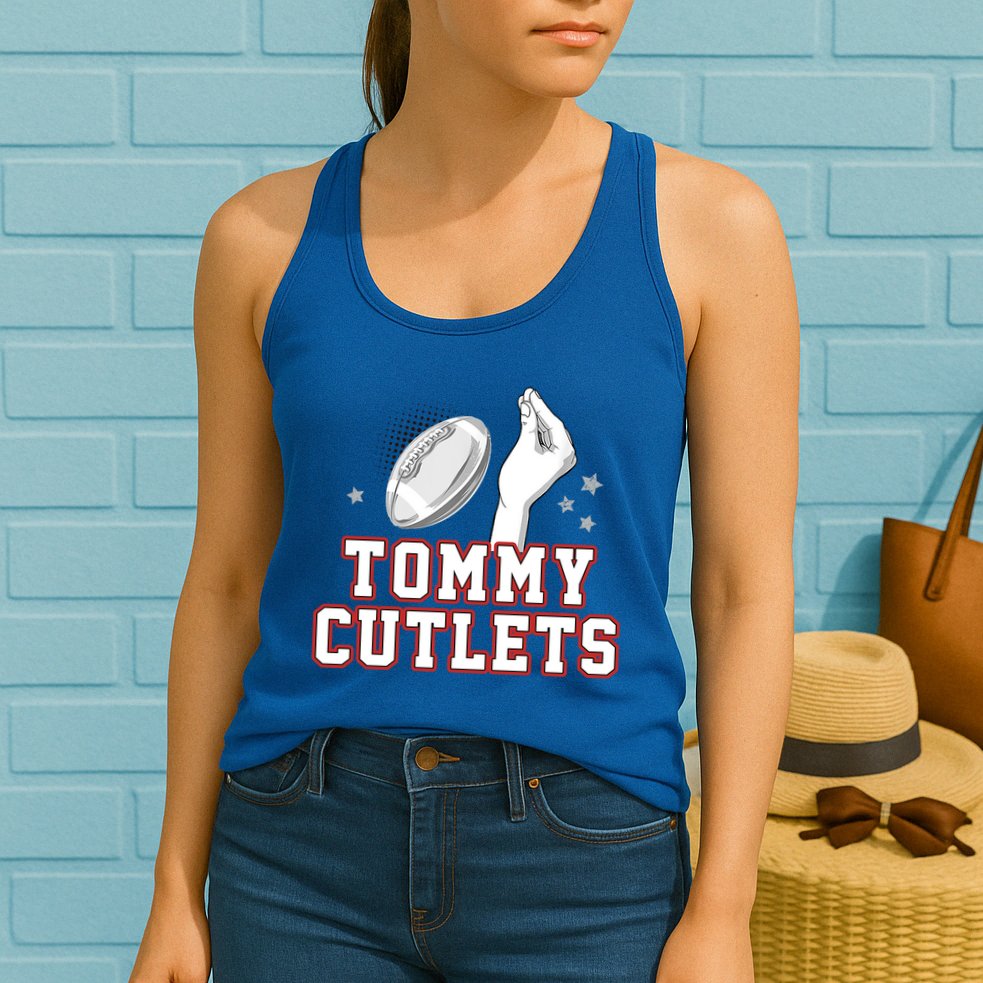 Ny Tommy Cutlets Football Womens Tank Top