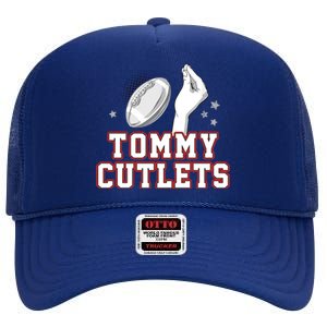 Ny Tommy Cutlets Football High Crown Mesh Back Trucker Hat