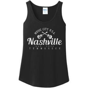 Nashville Tennessee Country Music Usa Gift Ladies Essential Tank