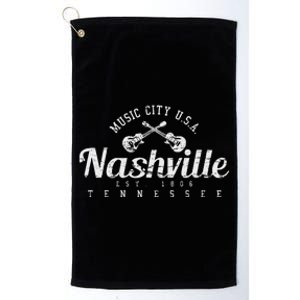 Nashville Tennessee Country Music Usa Gift Platinum Collection Golf Towel