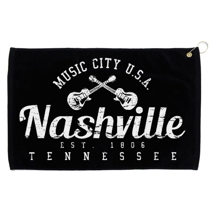 Nashville Tennessee Country Music Usa Gift Grommeted Golf Towel