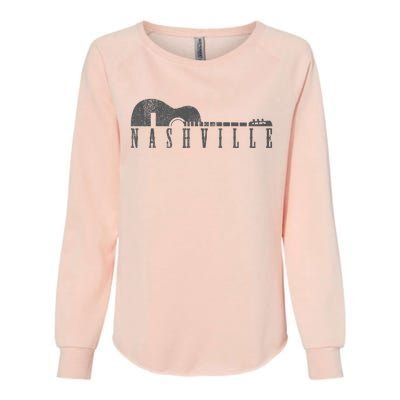 Nashville Tennessee Country Music City Guitar Gift Womens California Wash Sweatshirt