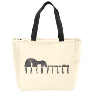 Nashville Tennessee Country Music City Guitar Gift Zip Tote Bag