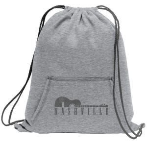 Nashville Tennessee Country Music City Guitar Gift Sweatshirt Cinch Pack Bag