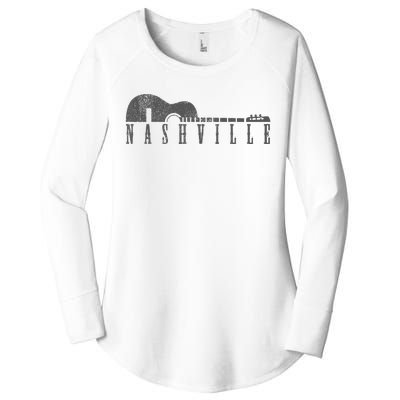 Nashville Tennessee Country Music City Guitar Gift Women's Perfect Tri Tunic Long Sleeve Shirt