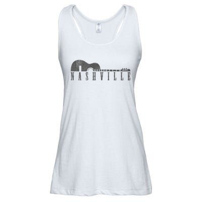 Nashville Tennessee Country Music City Guitar Gift Ladies Essential Flowy Tank