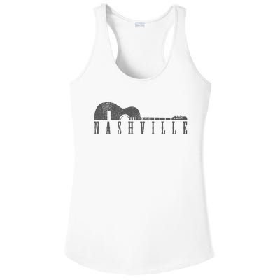 Nashville Tennessee Country Music City Guitar Gift Ladies PosiCharge Competitor Racerback Tank