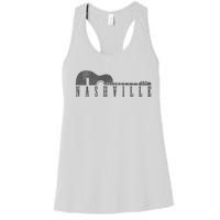 Nashville Tennessee Country Music City Guitar Gift Women's Racerback Tank