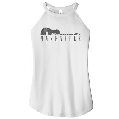 Nashville Tennessee Country Music City Guitar Gift Women's Perfect Tri Rocker Tank