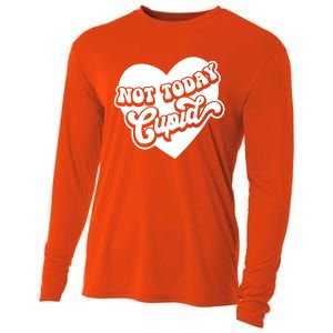 Not Today Cupid Cute Gift Cooling Performance Long Sleeve Crew