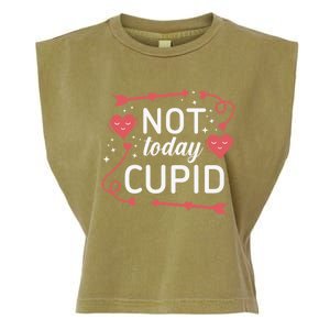 Not Today Cupid Funny Gift Garment-Dyed Women's Muscle Tee