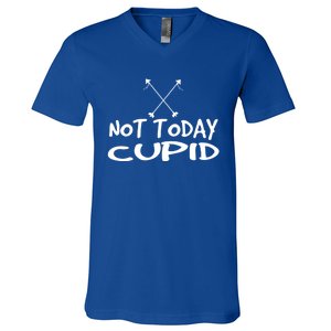 Not Today Cupid Anti ValentineS Day Single Gift V-Neck T-Shirt