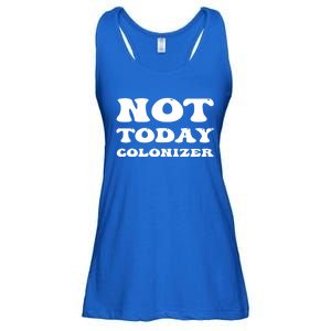 Not Today Colonizer Funny Indigenous Native American Gift Ladies Essential Flowy Tank