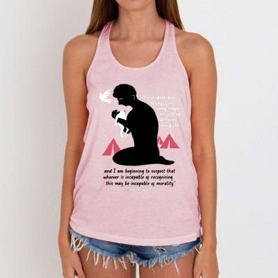 Nordacious The Children Are Always Ours Every Single Women's Knotted Racerback Tank