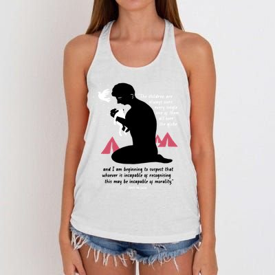 Nordacious The Children Are Always Ours Every Single Women's Knotted Racerback Tank
