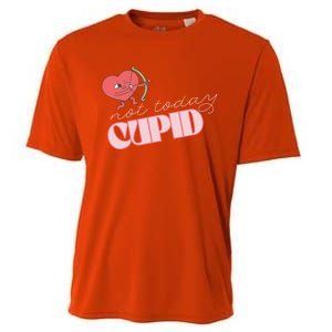 Not Today Cupid Divertente Maglia Per I Single San Valentino Gift Cooling Performance Crew T-Shirt