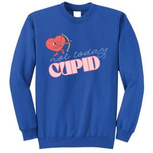 Not Today Cupid Divertente Maglia Per I Single San Valentino Gift Sweatshirt