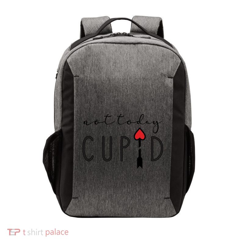 Not Today Cupid Humorous Anti ValentineS Day Statet Gift Vector Backpack