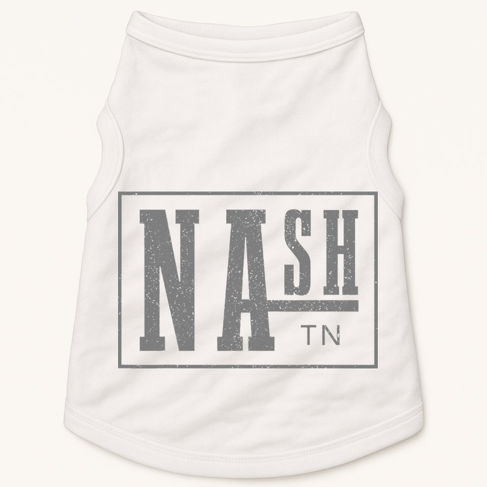 Nashville Tennessee Country Music City Vintage Nash TN Doggie Tank