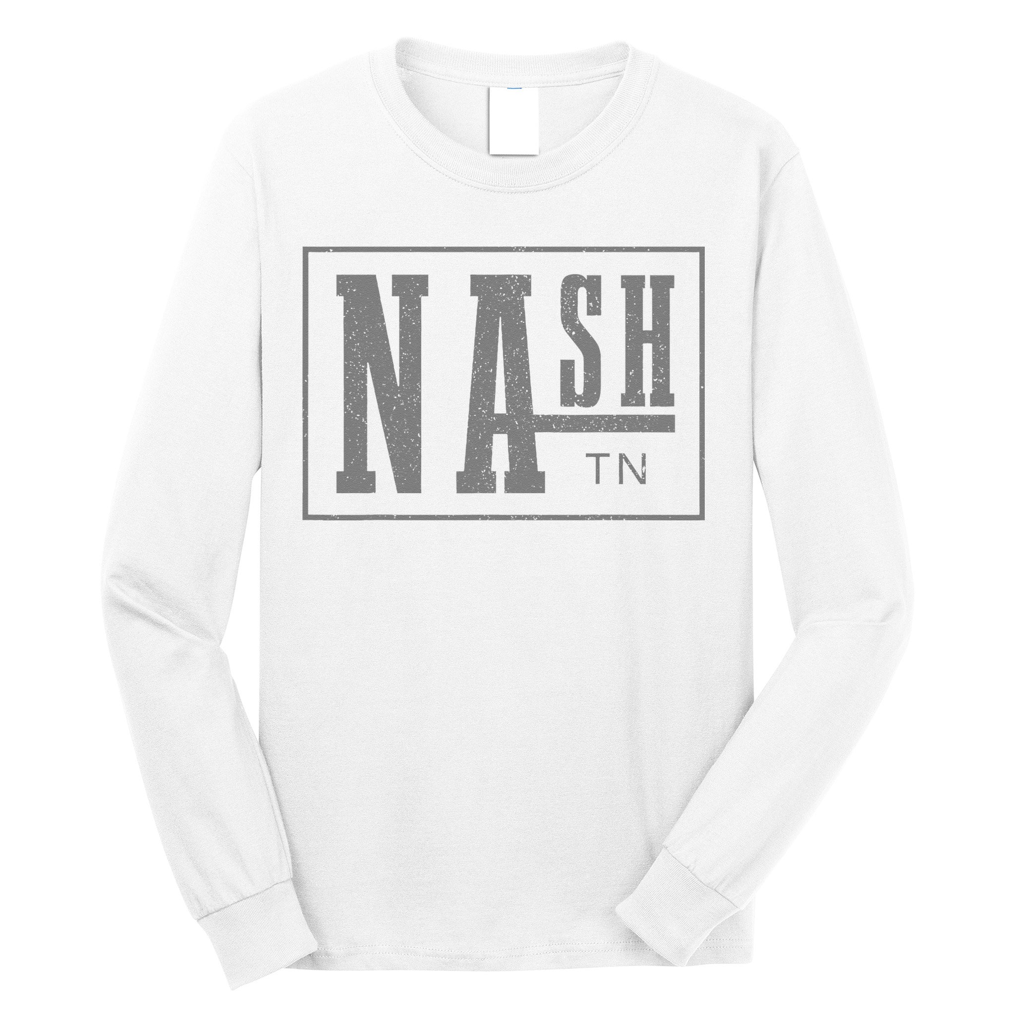 Nashville Tennessee Country Music City Vintage Nash TN Long Sleeve Shirt