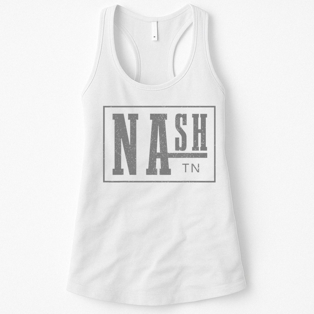 Nashville Tennessee Country Music City Vintage Nash TN Womens Tank Top