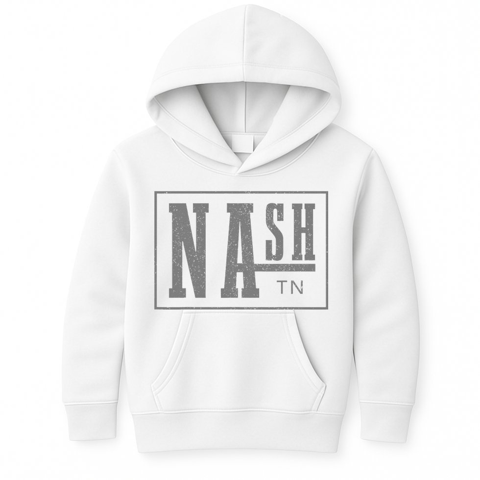 Nashville Tennessee Country Music City Vintage Nash TN Kids Hoodie