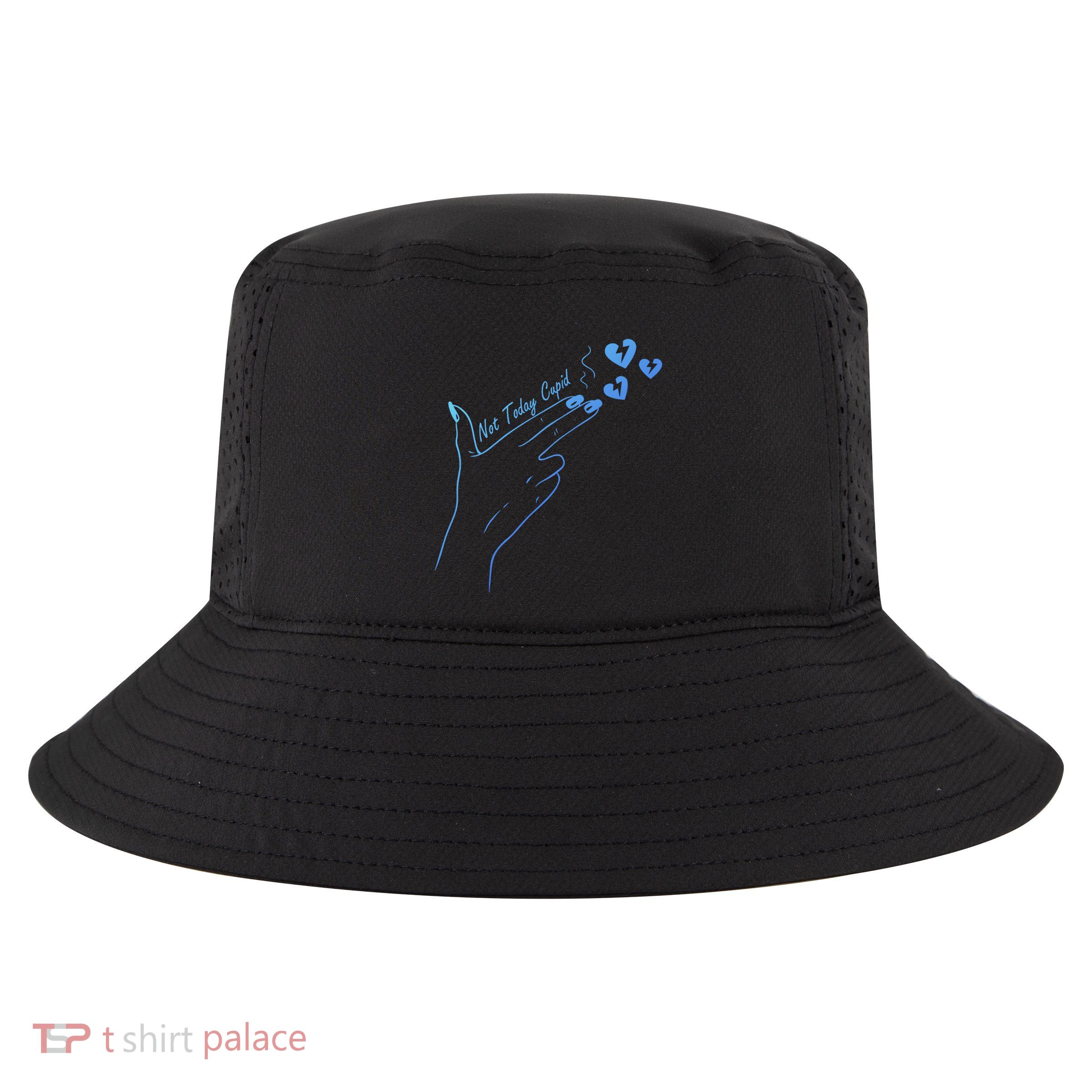 Not Today Cupid Funny Finger Hand Venlentine With Heart Great Gift Cool Comfort Performance Bucket Hat