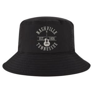 Nashville Tennessee Country Music City Guitar Player Gift Cool Comfort Performance Bucket Hat