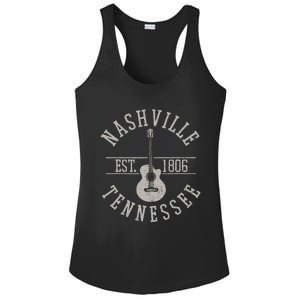 Nashville Tennessee Country Music City Guitar Player Gift Ladies PosiCharge Competitor Racerback Tank